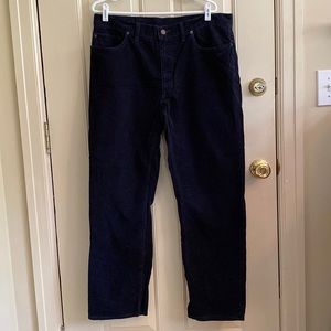 Polo Ralph Lauren Corduroy Pants Jeans Mens Navy Blue Cotton 38/30